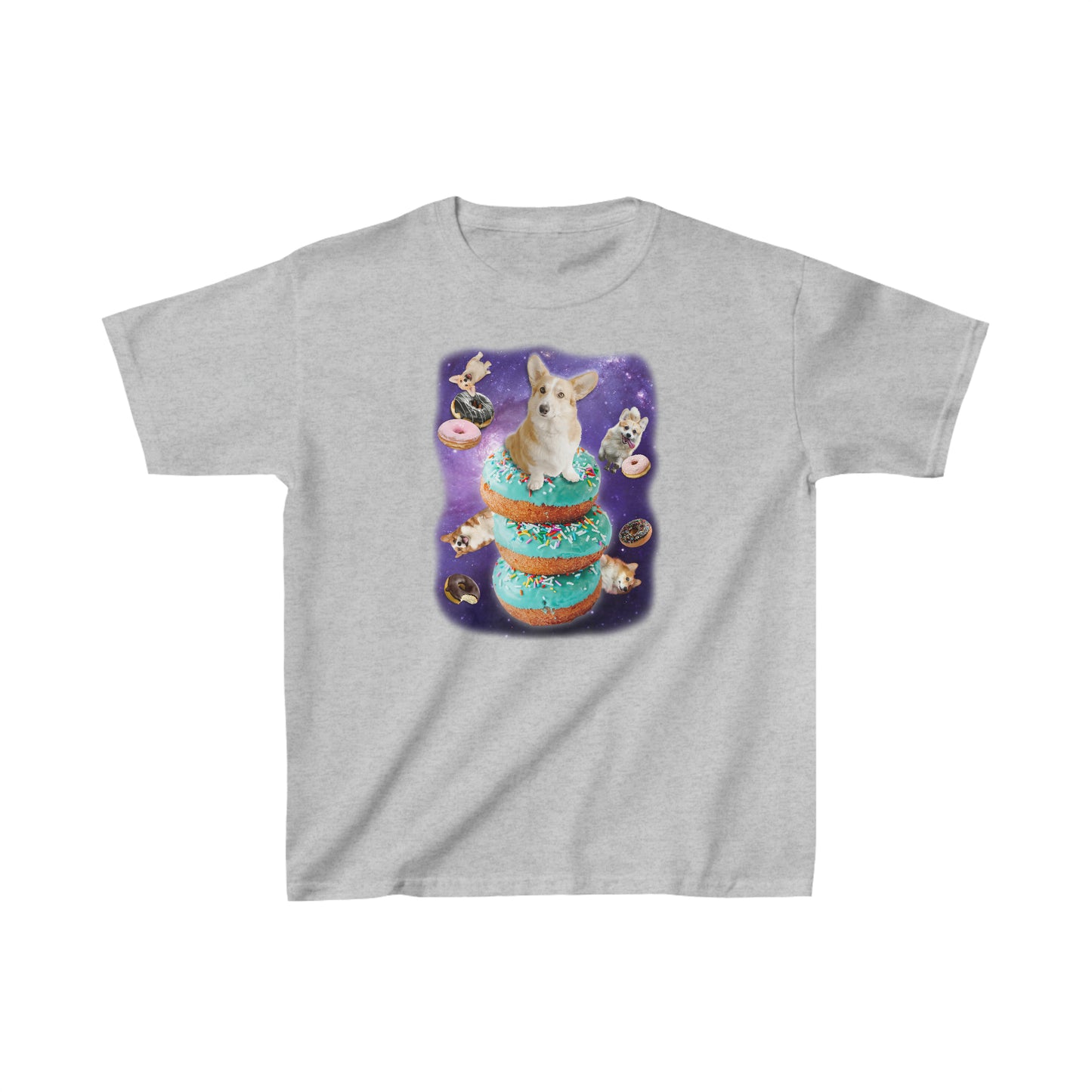 Corgi T-shirt Donuts & Space KIDS