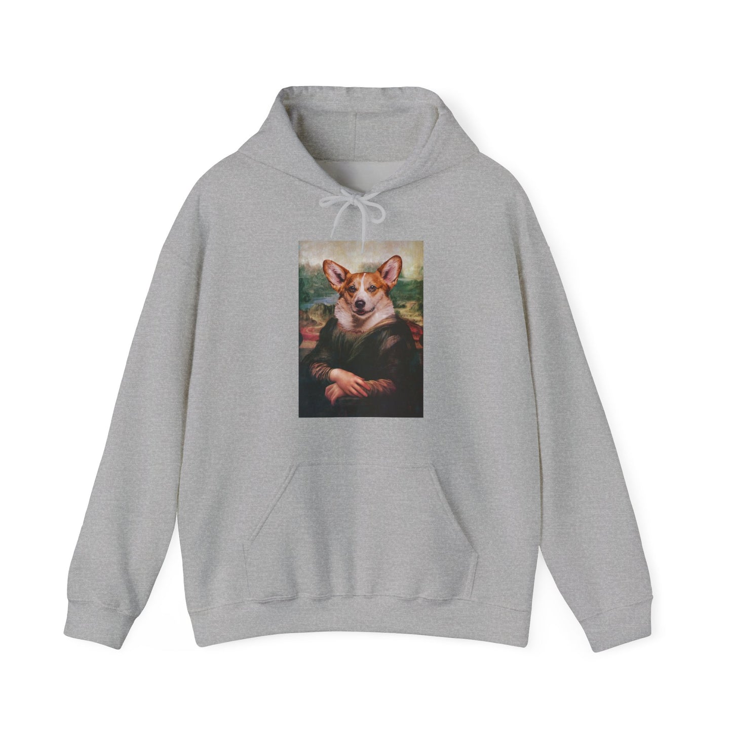 Corgi Hoodie - Mona Lisa
