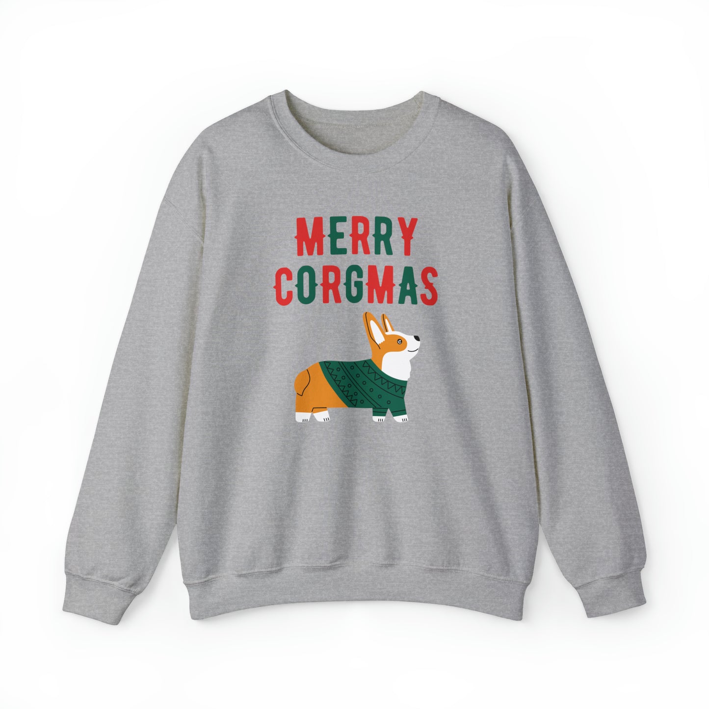 Corgi Christmas Sweatshirt Merry Corgmas