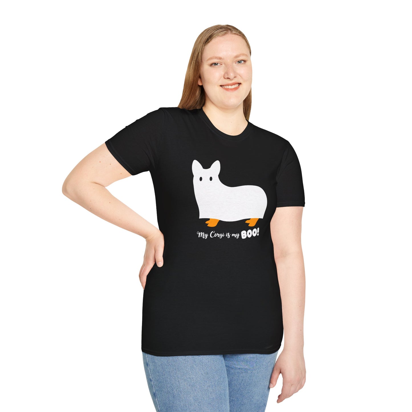 Corgi T-shirt Halloween BOO