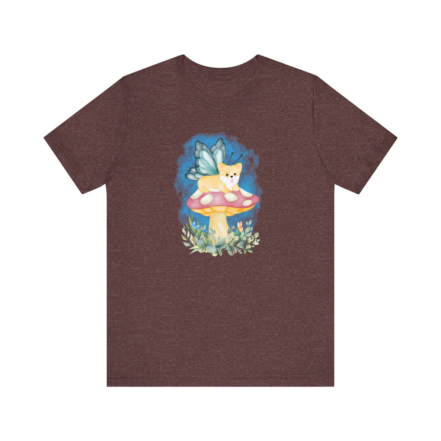 Corgi T-shirt Mushroom Fairy