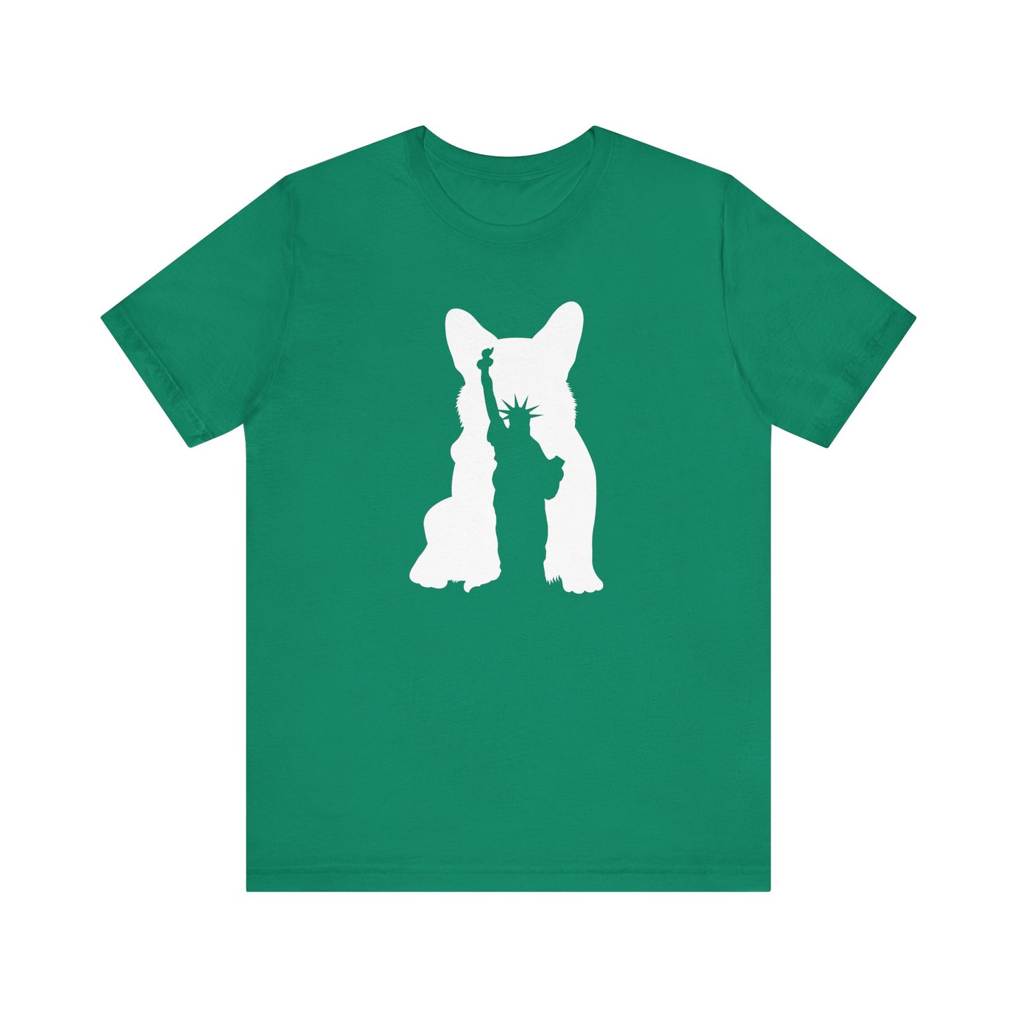 Corgi T-shirt Statue of Liberty