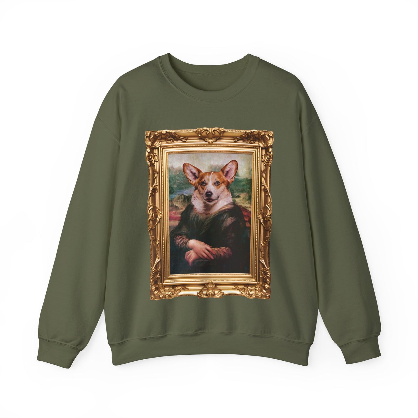 Corgi Sweatshirt - Mona Lisa