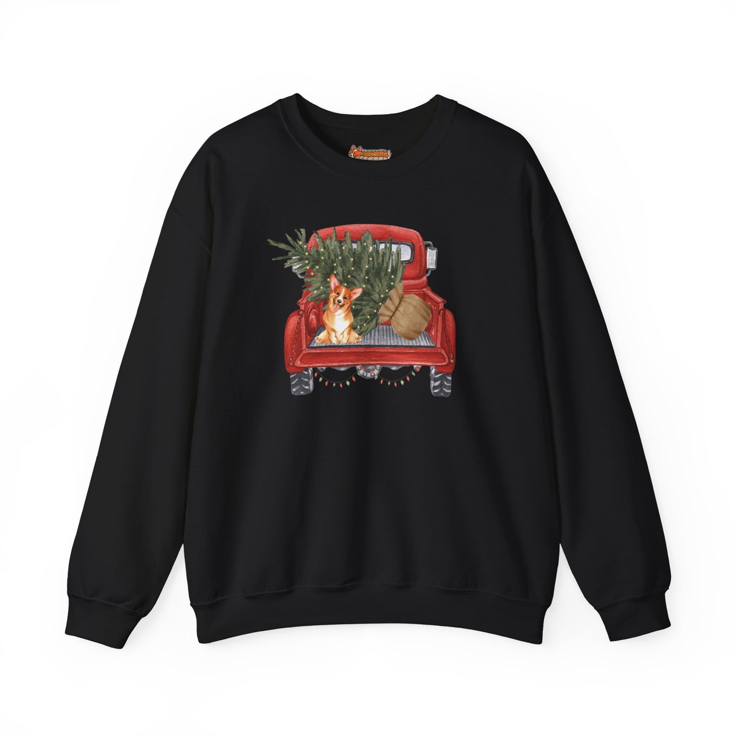 Corgi Sweatshirt Christmas Truck