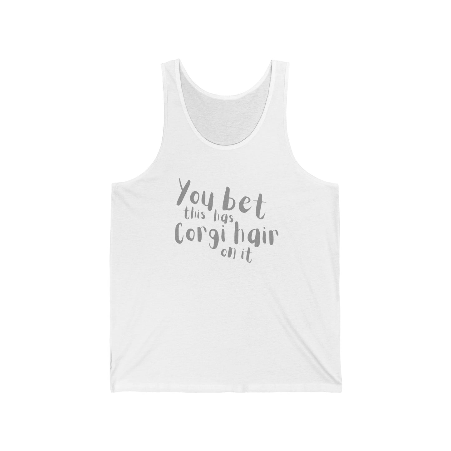 Corgi Tank Top Has Hair On It