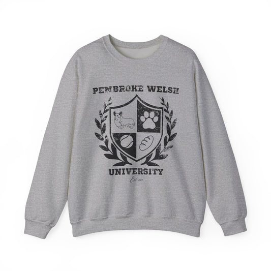 Corgi Sweatshirt Pembroke Welsh University (Distressed)