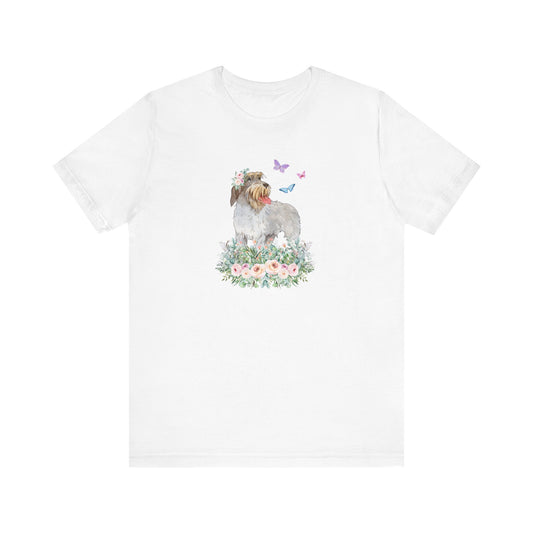 Griffon T-shirt Flowers & Butterflies