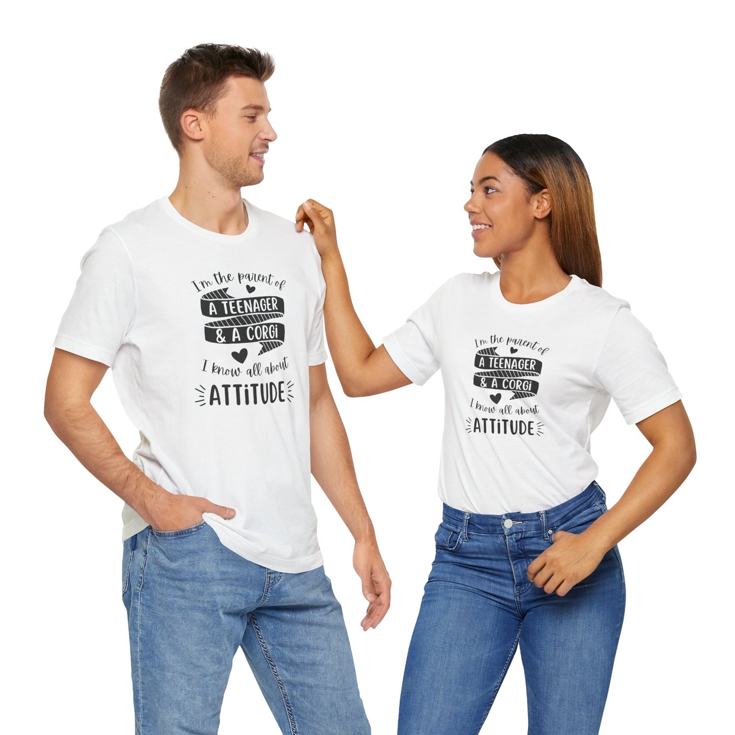 Corgi T-shirt Teenager Attitude