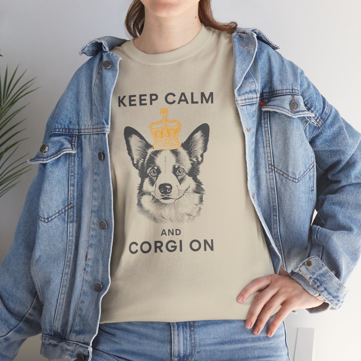 Corgi T-shirt Keep Calm London