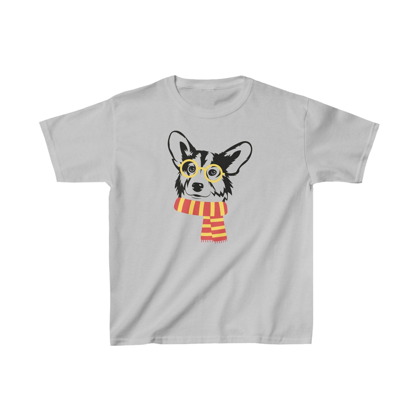 Corgi T-shirt Glasses & Scarf KIDS