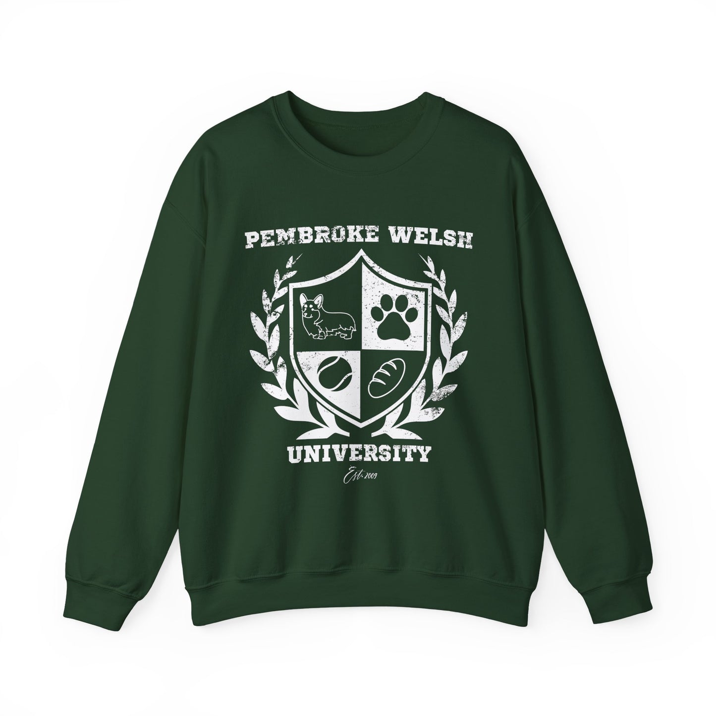 Corgi Sweatshirt Pembroke Welsh University (Distressed)
