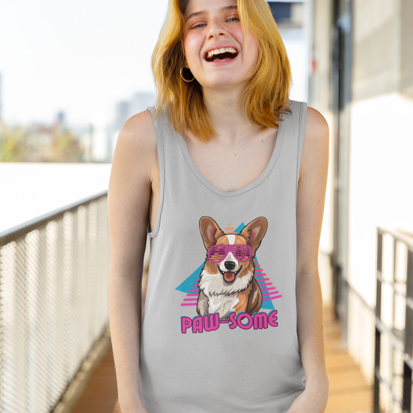 Corgi Tank Top PAW-some