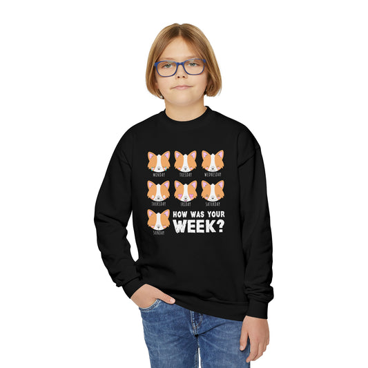 Corgi Sweatshirt Days of the Week KIDS
