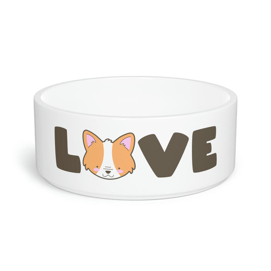 Corgi Pet Bowl LOVE