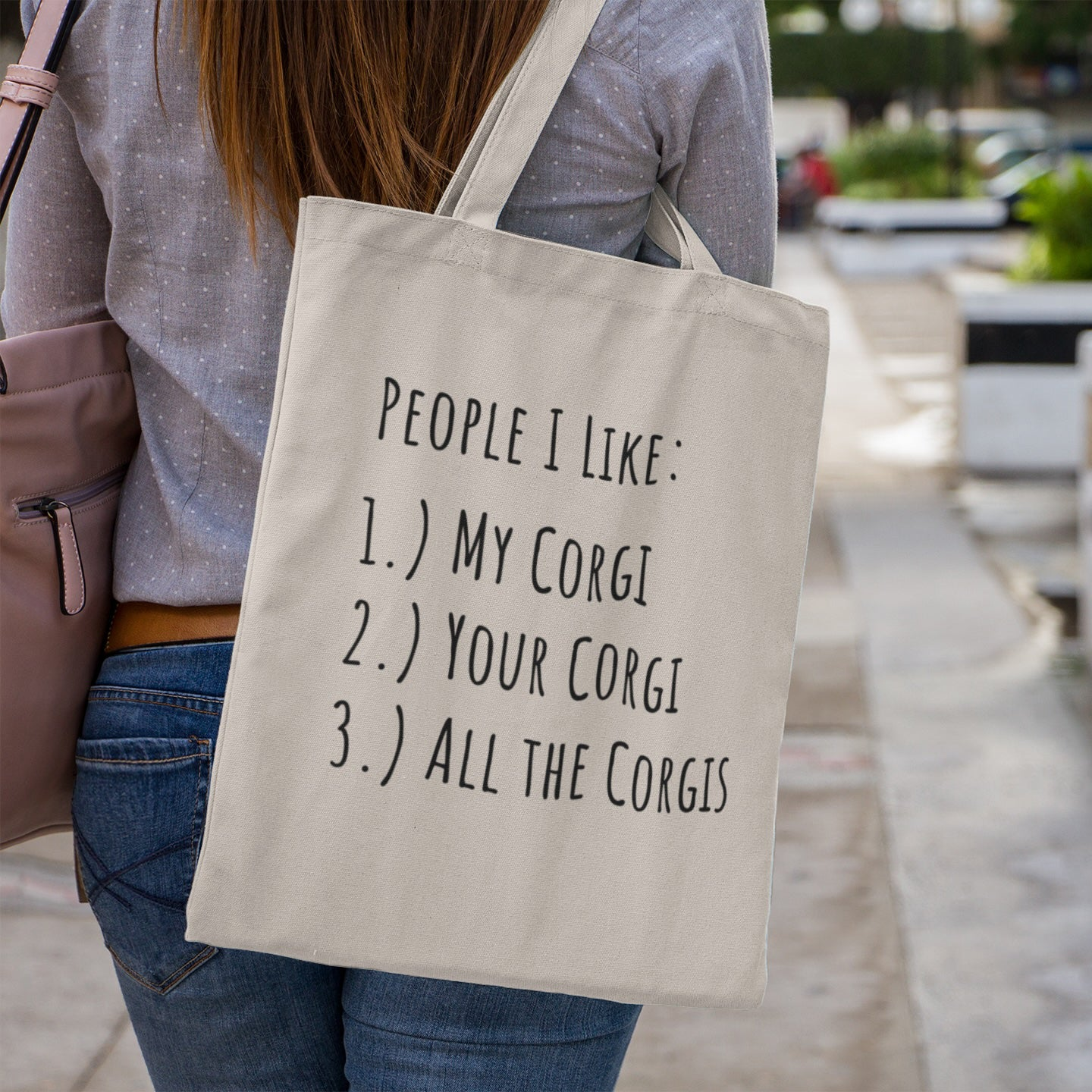 Corgi Craze tote bag dog lover gift