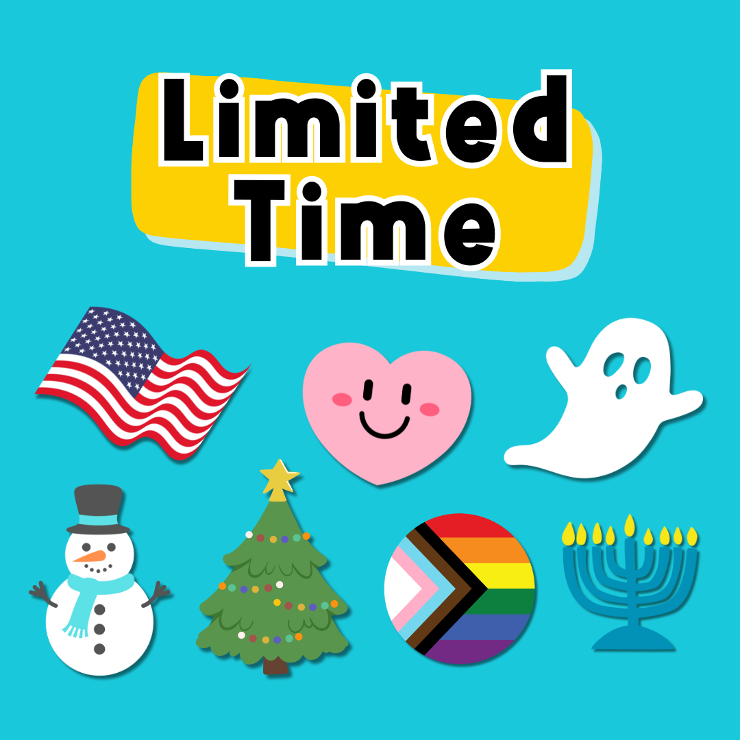 Gifts and fun items for the holidays: Christmas, Hanukkah, Halloween, Independence Day, & MORE!!!