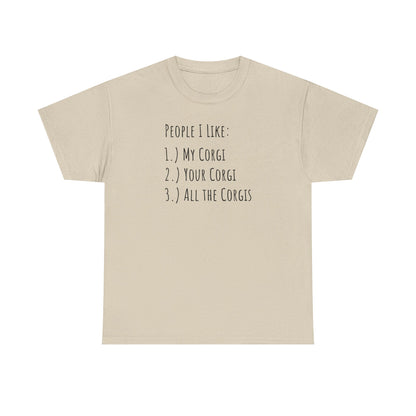 Corgi T-shirt People I Like