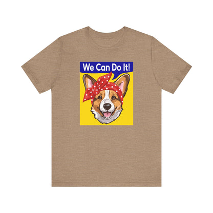 Corgi T-shirt Rosie the Riveter