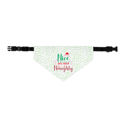 Dog Bandana Nice or Naughty