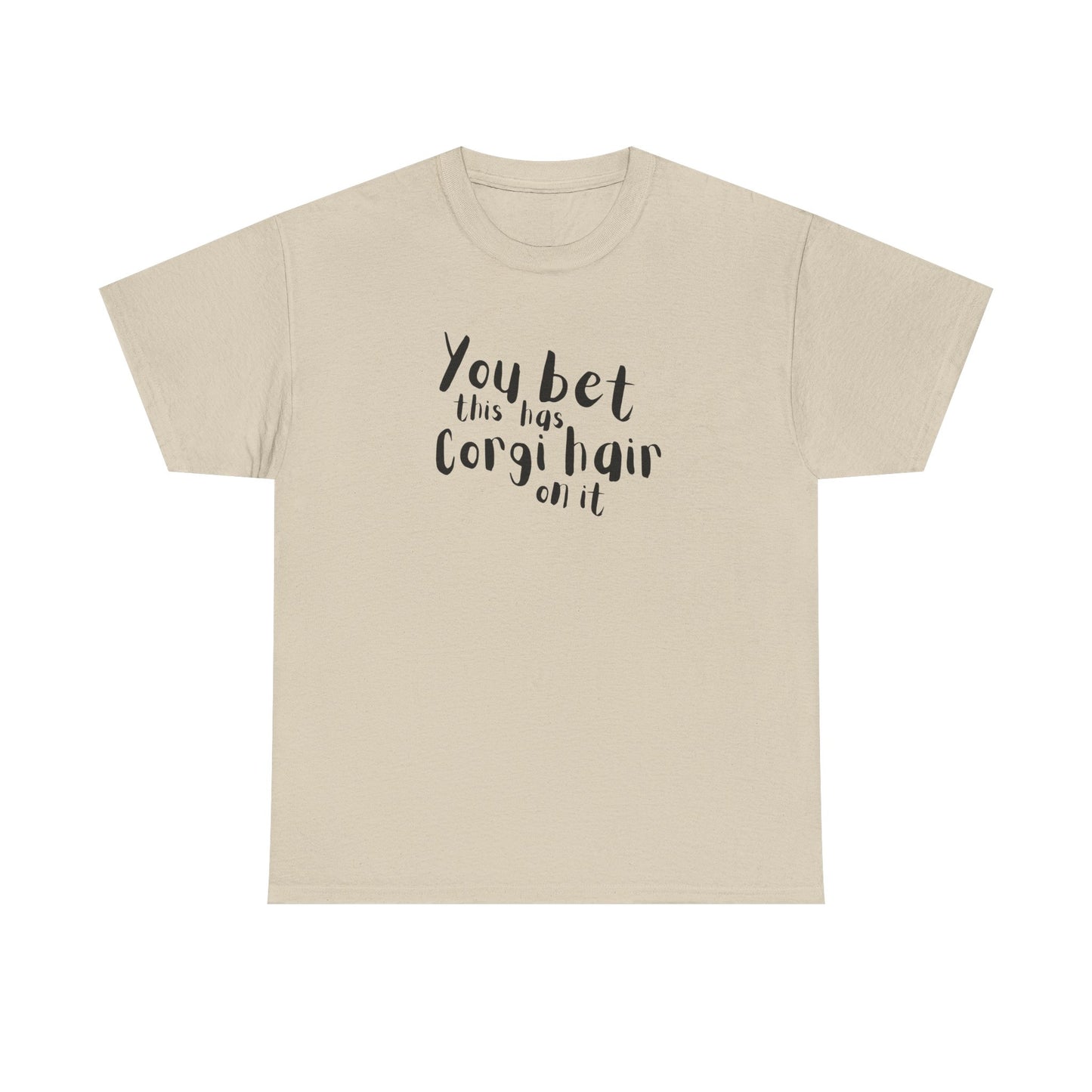 Corgi T-shirt Has Hair On It