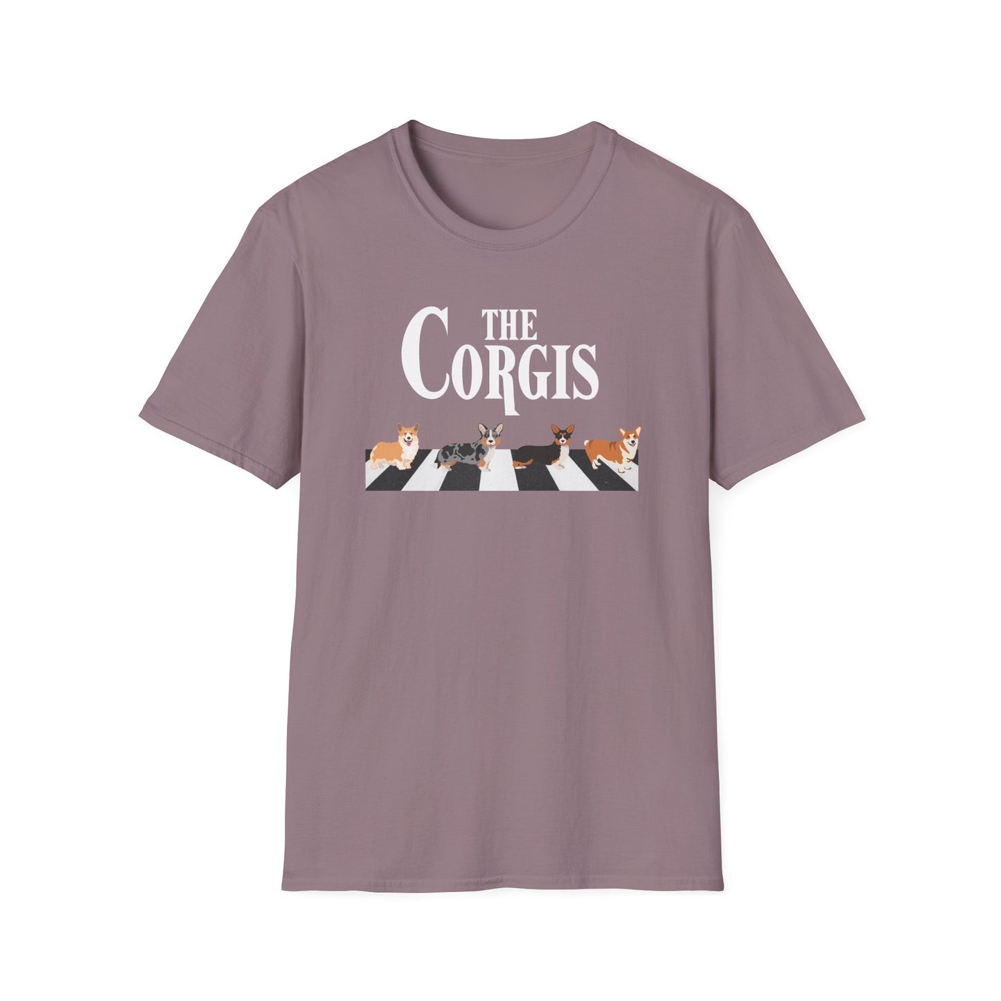 Corgi T-Shirt Crossing Road