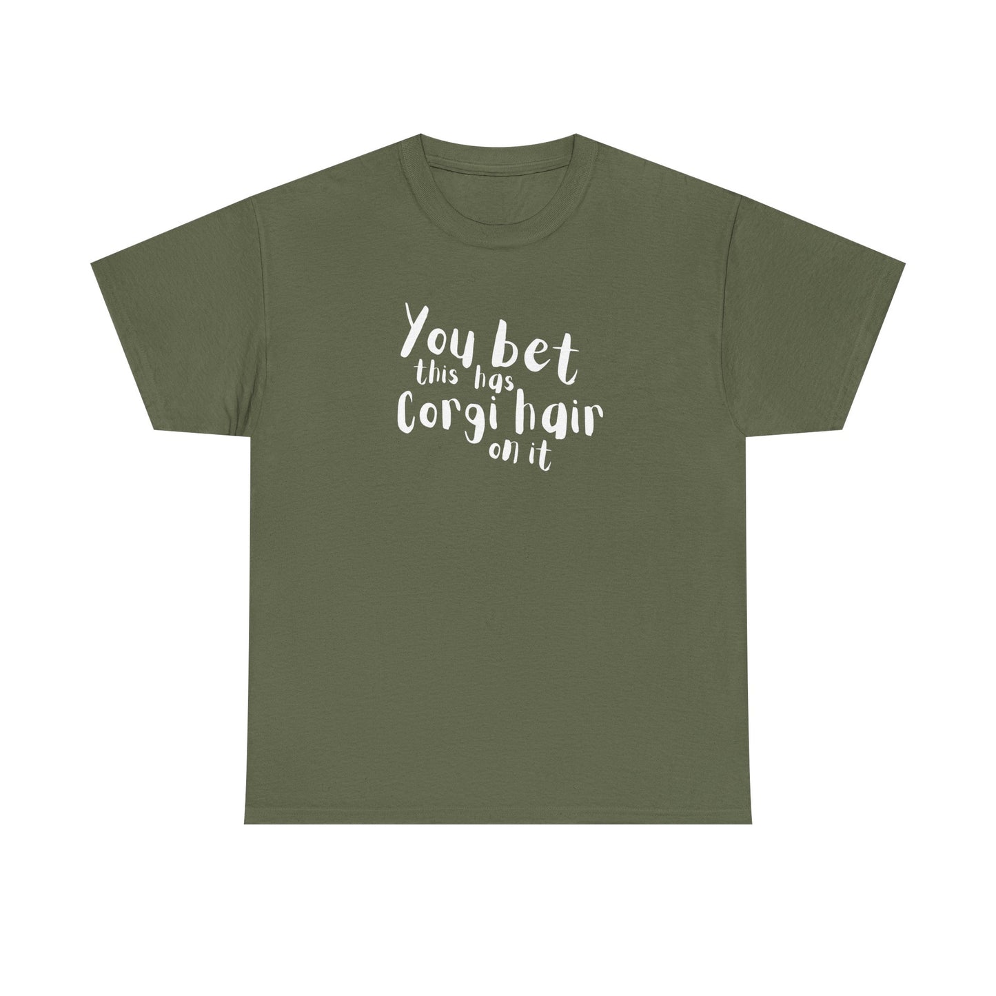 Corgi T-shirt Has Hair On It
