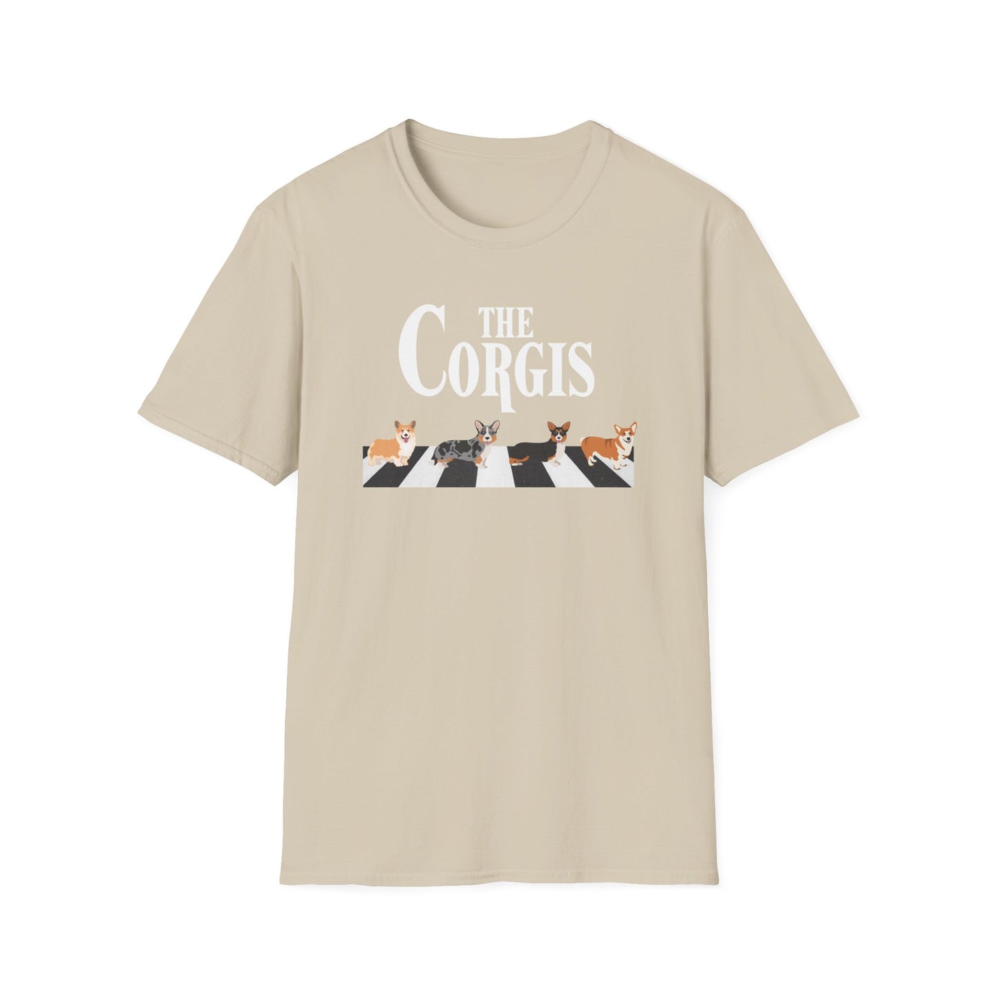 Corgi T-Shirt Crossing Road