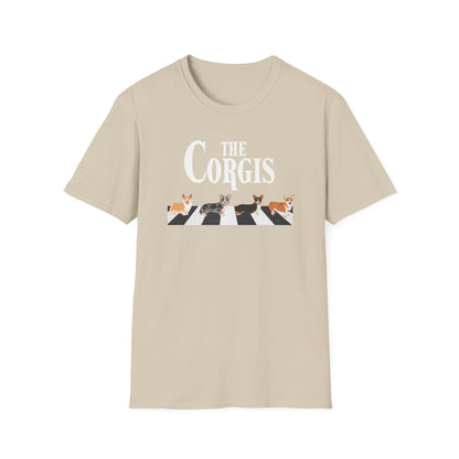 Corgi T-Shirt Crossing Road