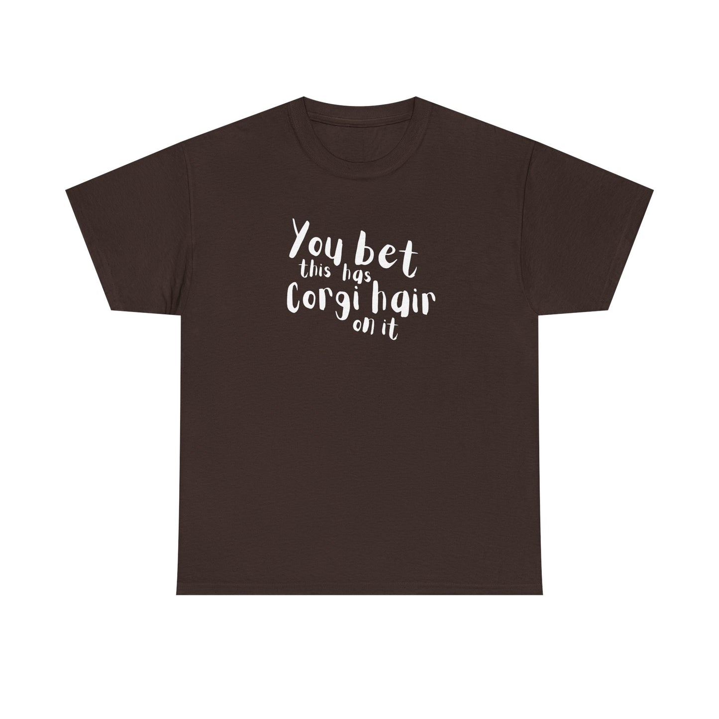 Corgi T-shirt Has Hair On It
