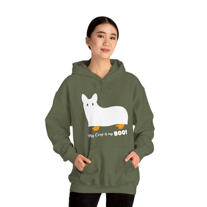 Corgi Hoodie Halloween BOO
