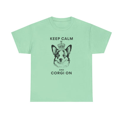 Corgi T-shirt Keep Calm London