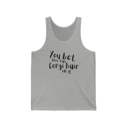 Corgi Tank Top Has Hair On It