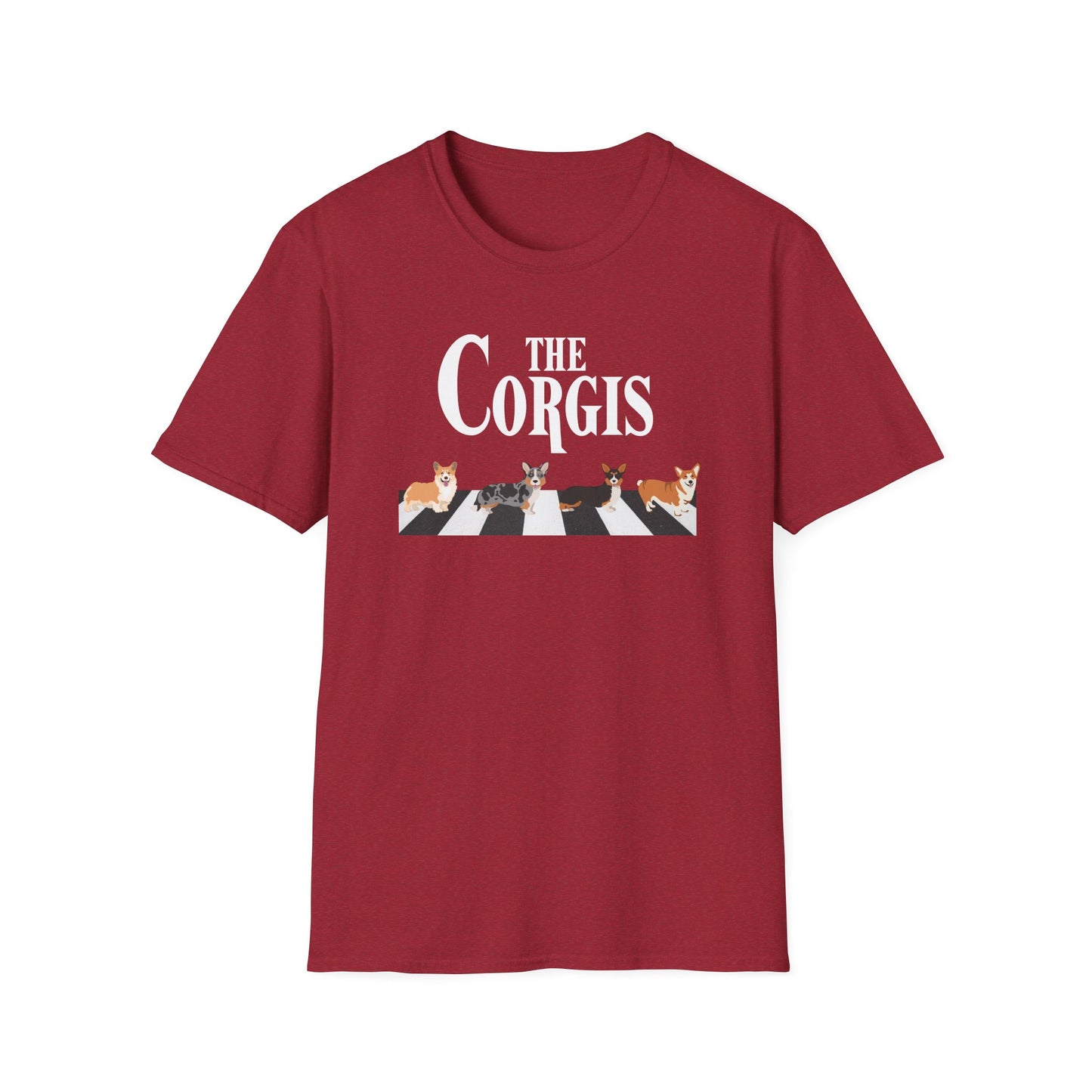 Corgi T-Shirt Crossing Road