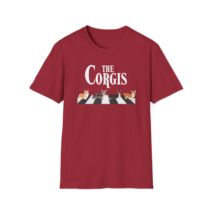 Corgi T-Shirt Crossing Road