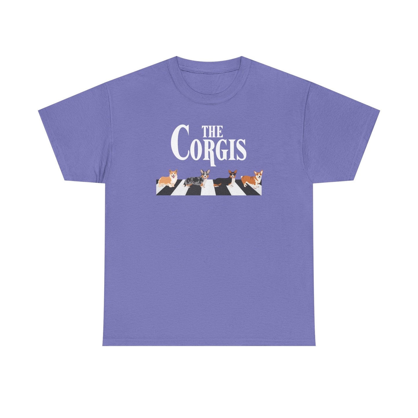 Corgi T-shirt Crossing Road