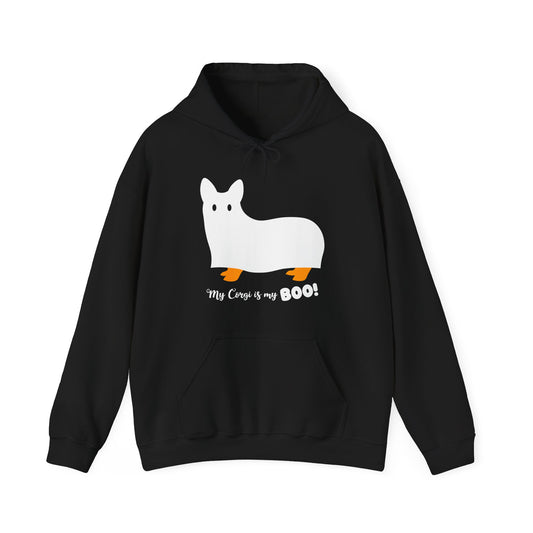 Corgi Hoodie Halloween BOO