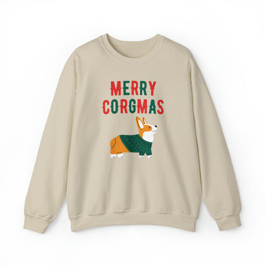 Corgi Christmas Sweatshirt Merry Corgmas