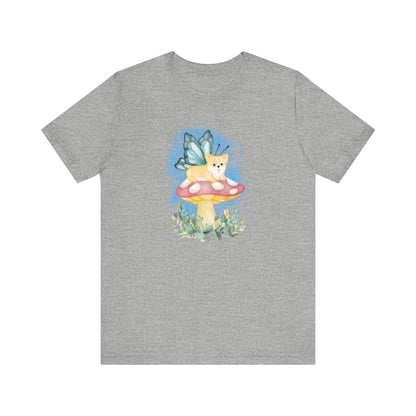 Corgi T-shirt Mushroom Fairy