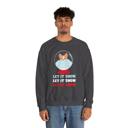 Corgi Sweatshirt Let It Snow