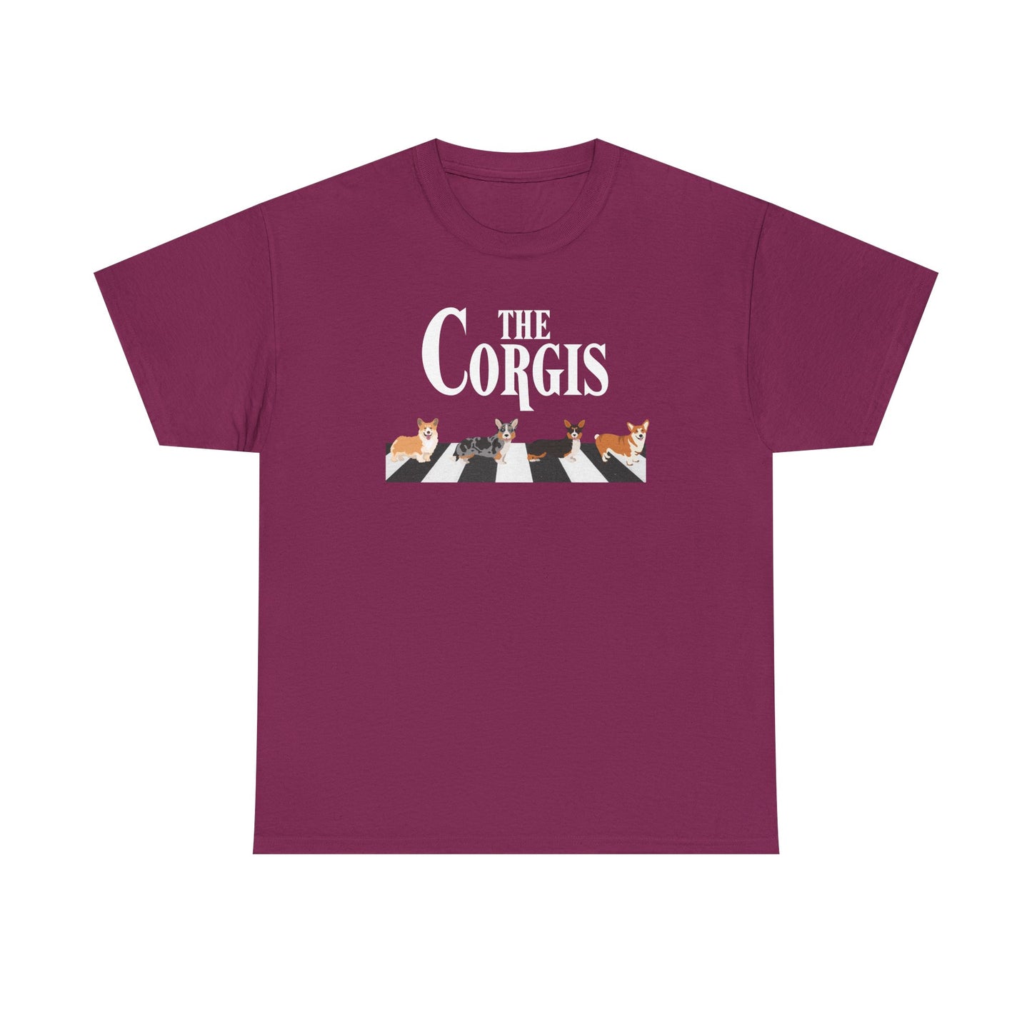 Corgi T-shirt Crossing Road