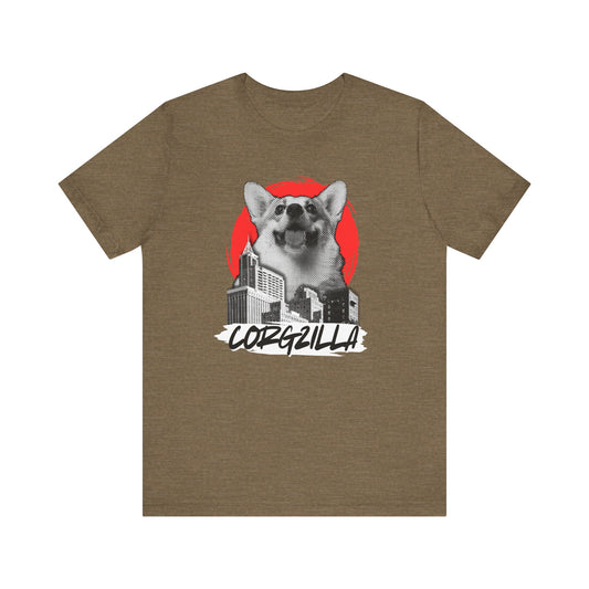 Corgi T-shirt Corgzilla