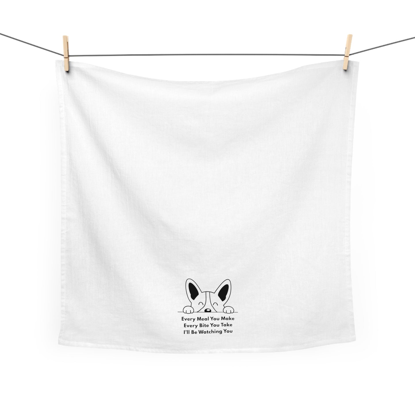 Corgi Hand Towel I'll Be Watching