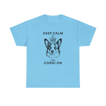 Corgi T-shirt Keep Calm London