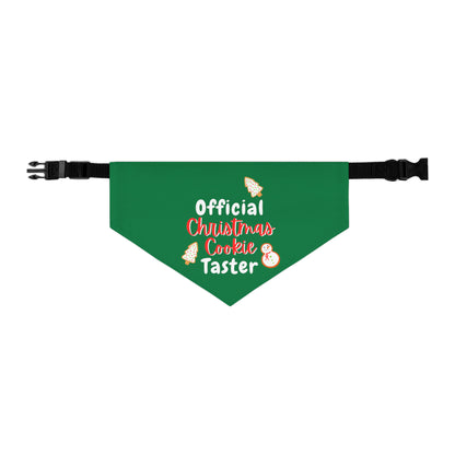 Dog Bandana Christmas Cookie Taster