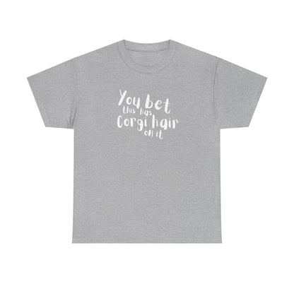 Corgi T-shirt Has Hair On It
