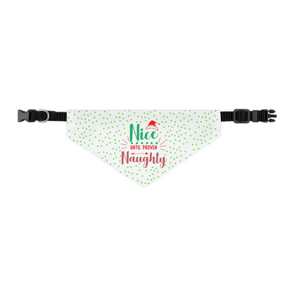 Dog Bandana Nice or Naughty