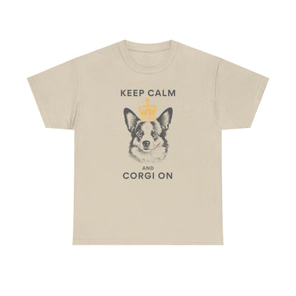 Corgi T-shirt Keep Calm London