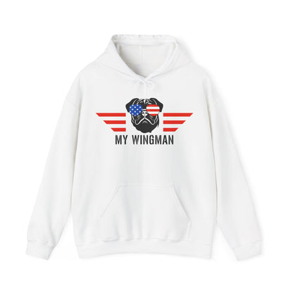 Pug Hoodie Wingman