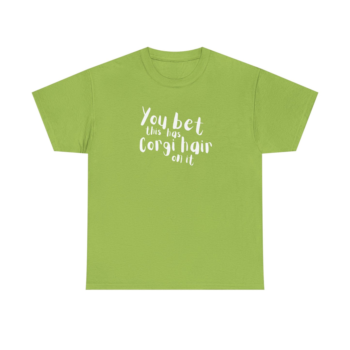 Corgi T-shirt Has Hair On It