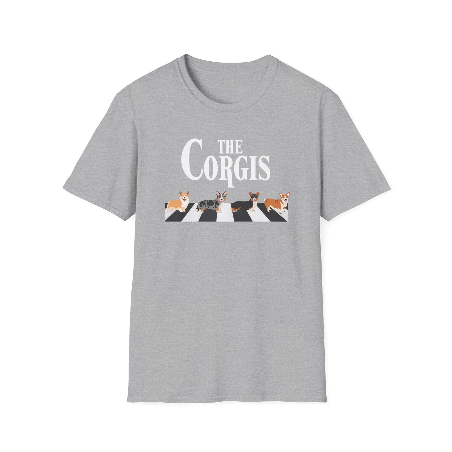 Corgi T-Shirt Crossing Road